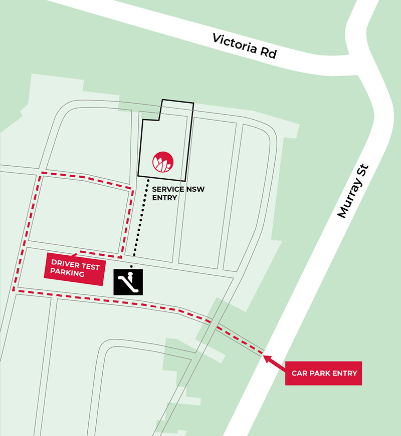 Marrickville Service Centre - Driver test parking