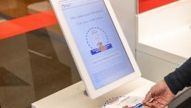 Feedback screen on the way out of Service Centre